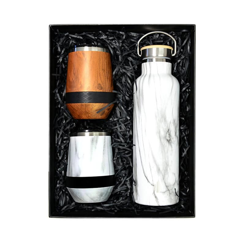 Custom Elemental® Wine Gift Set - Stainless Steel - Vacuum Insulated - BPA Free - Lead Free - 1