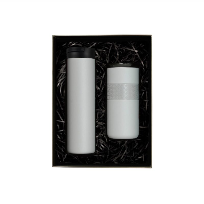 Custom Elemental® Drinkware Gift Set 20oz Iconic Bottle & 16oz Artisan Tumbler - Vacuum Insulated - 8
