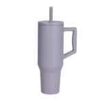 Custom Elemental® Commuter 40oz Stainless Steel Tumbler with Handle and Straw - 2