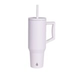 Custom Elemental® Commuter 40oz Stainless Steel Tumbler with Handle and Straw - 3
