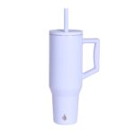 Custom Elemental® Commuter 40oz Stainless Steel Tumbler with Handle and Straw - 8