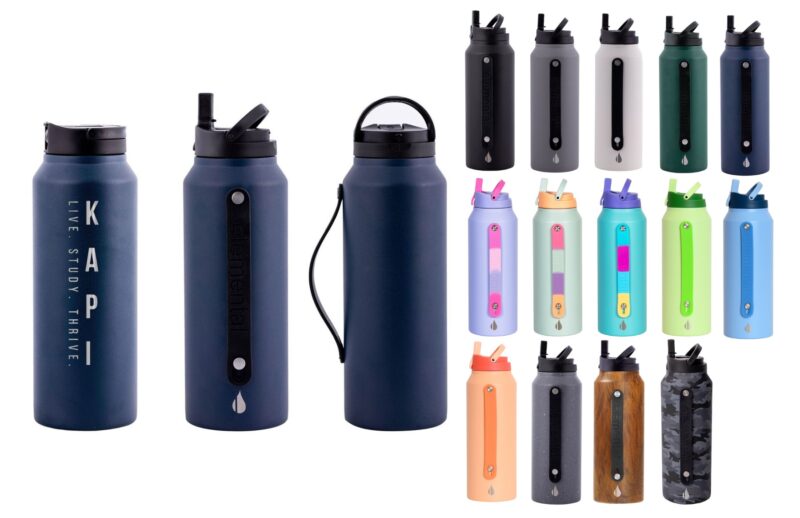 Custom Elemental® Iconic Sport 32oz Stainless Steel Water Bottle - Vacuum Insulated
