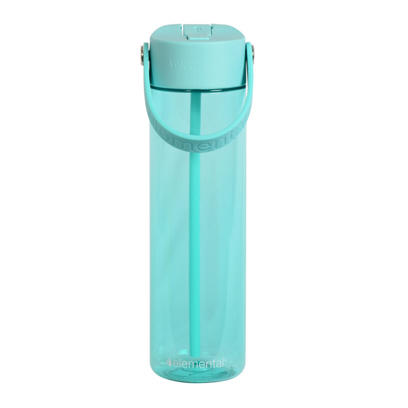 Custom Elemental® Splash 26oz Tritan Water Bottle - with Drinking Spout and Straw - 6