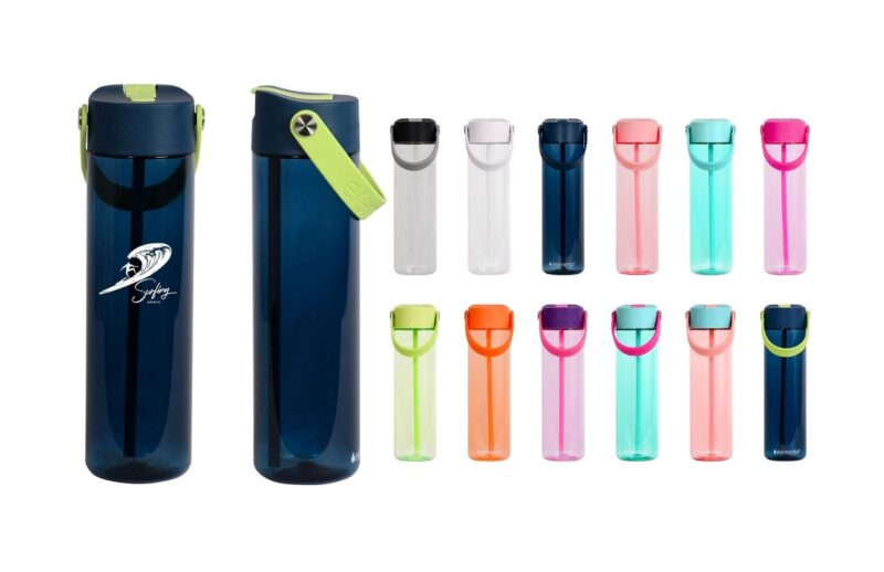 Custom Elemental® Splash 26oz Tritan Water Bottle - with Drinking Spout and Straw