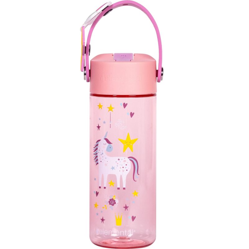 Custom Elemental® Splash Charm 18oz Tritan Water Bottle - with Drinking Spout and Straw - 6