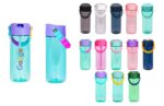 Custom Elemental® Splash Pop Fidget 18oz Tritan Water Bottle - with Drinking Spout and Straw