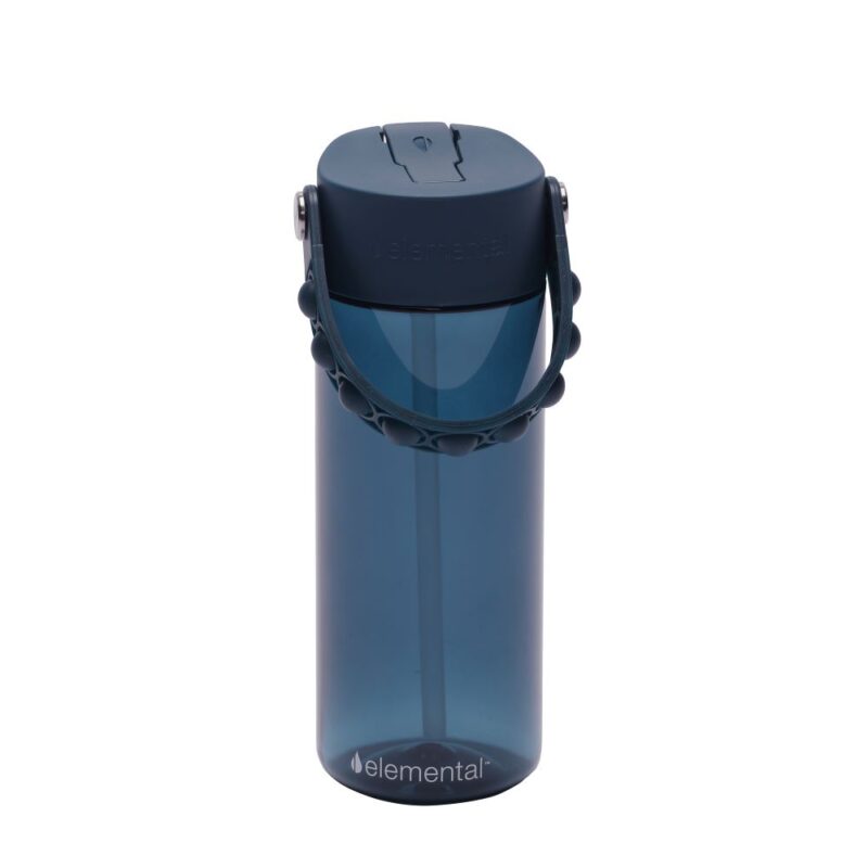 Custom Elemental® Splash Pop Fidget 18oz Tritan Water Bottle - with Drinking Spout and Straw - 4