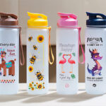 Custom Customizable 1L Elemental Water Bottles for Kids - 3